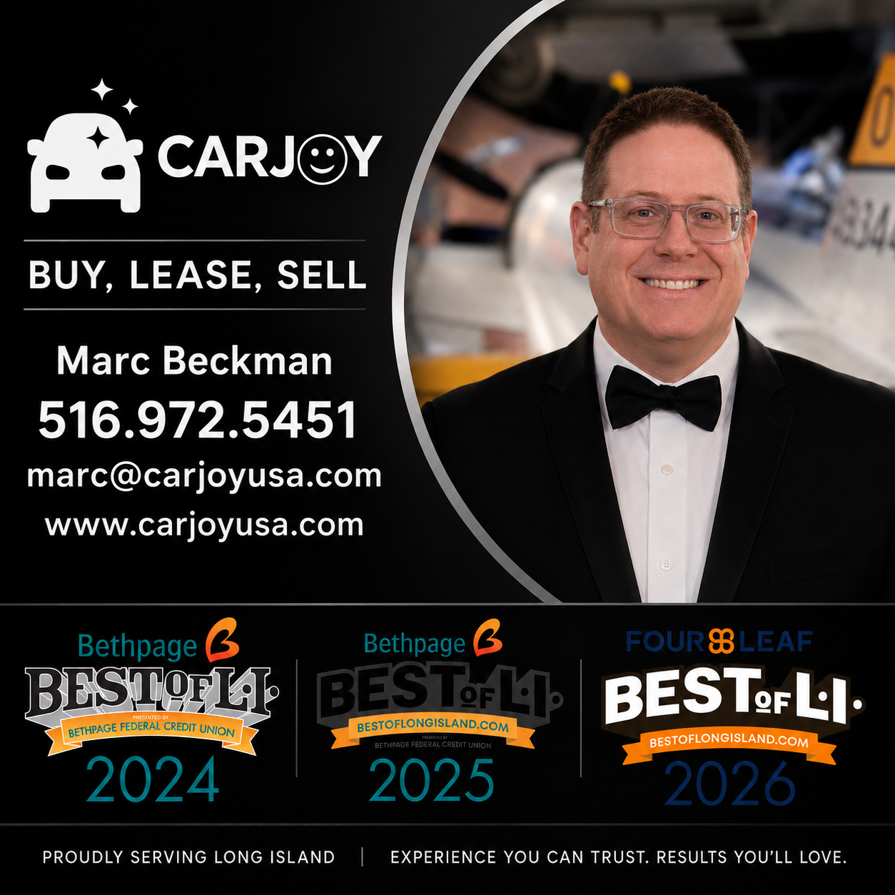 Marc Beckman, CarJoy — Best of Long Island award winner